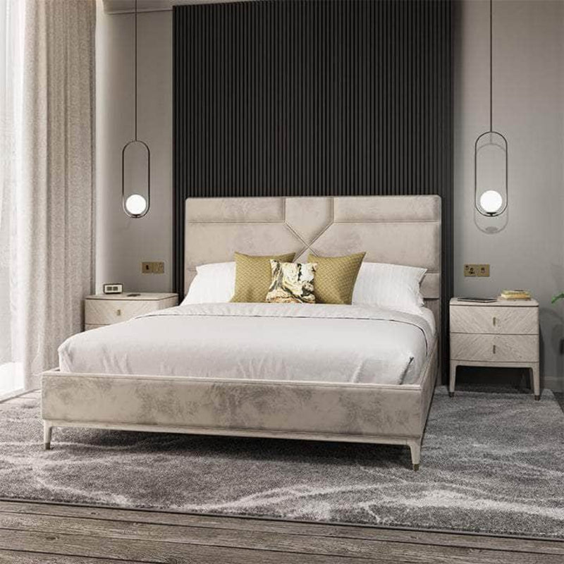 DILETTA BED Stone Finish by Vida Living