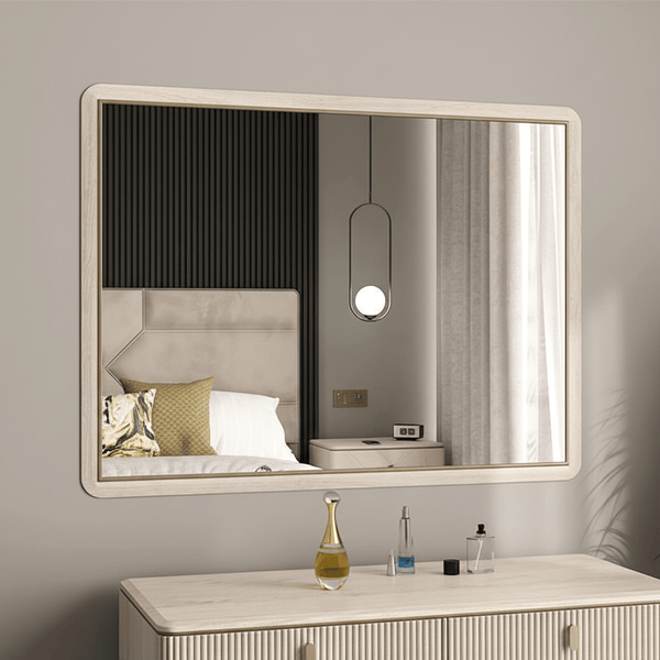 DILETTA MIRROR Stone | Ash Frame by Vida Living