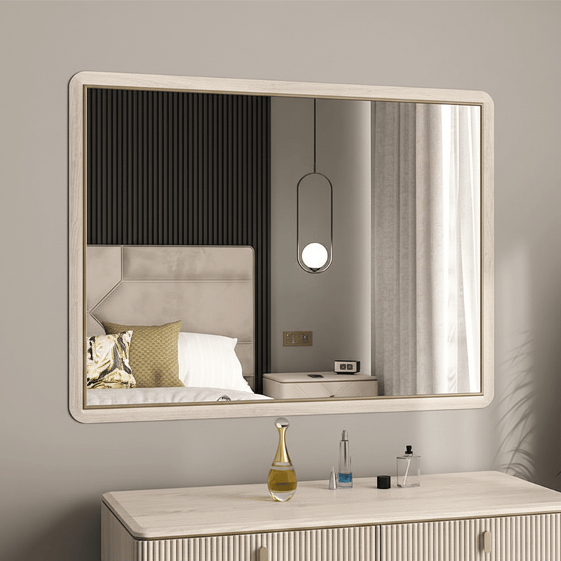 DILETTA MIRROR Stone | Ash Frame by Vida Living