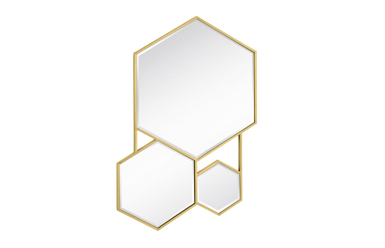 Vida Mirror Ezra Hexagonal Mirror