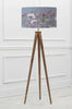 Voyage Maison Bluebell ARATUS & HERMIONE EVA COMPLETE FLOOR LAMP NUT in LINEN, BLUEBELL or BLUSH Bundle