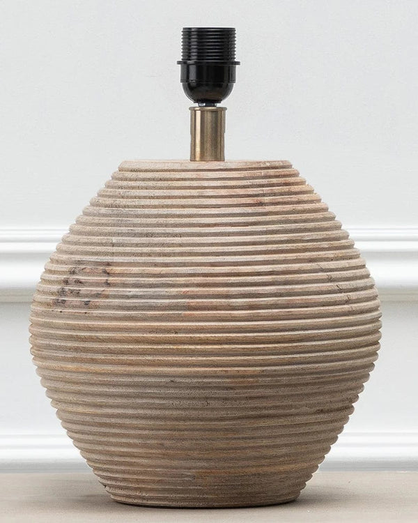 CERYS TABLE LAMP BASE – WHITE SAND  by Voyage Maison
