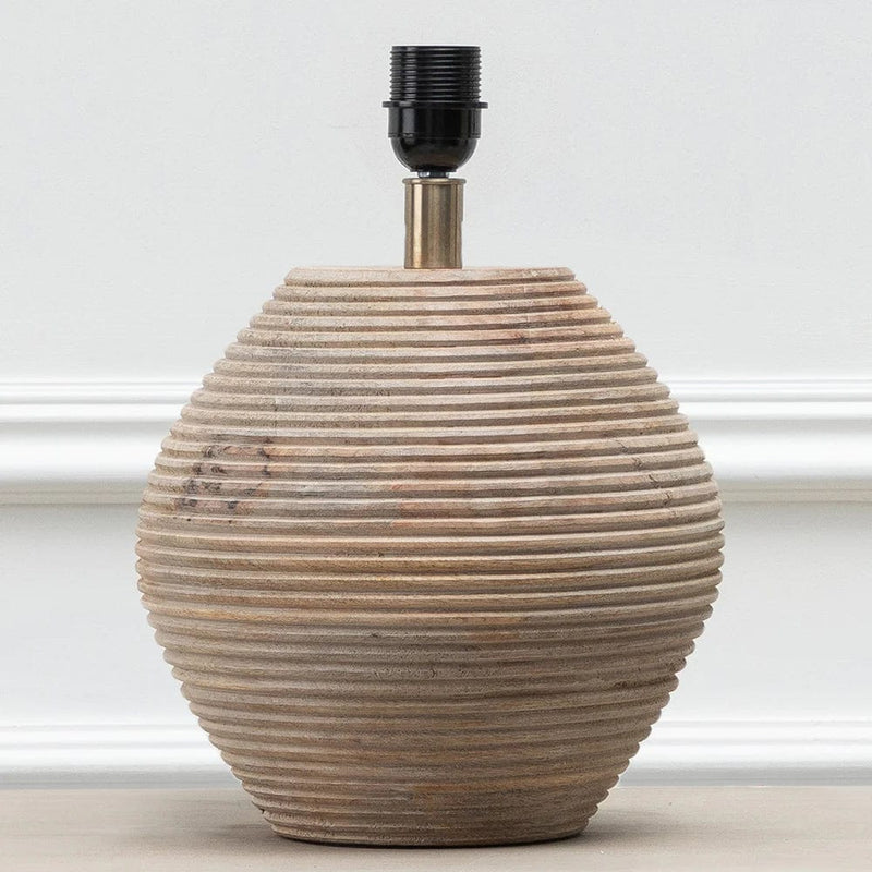 CERYS TABLE LAMP BASE – WHITE SAND  by Voyage Maison