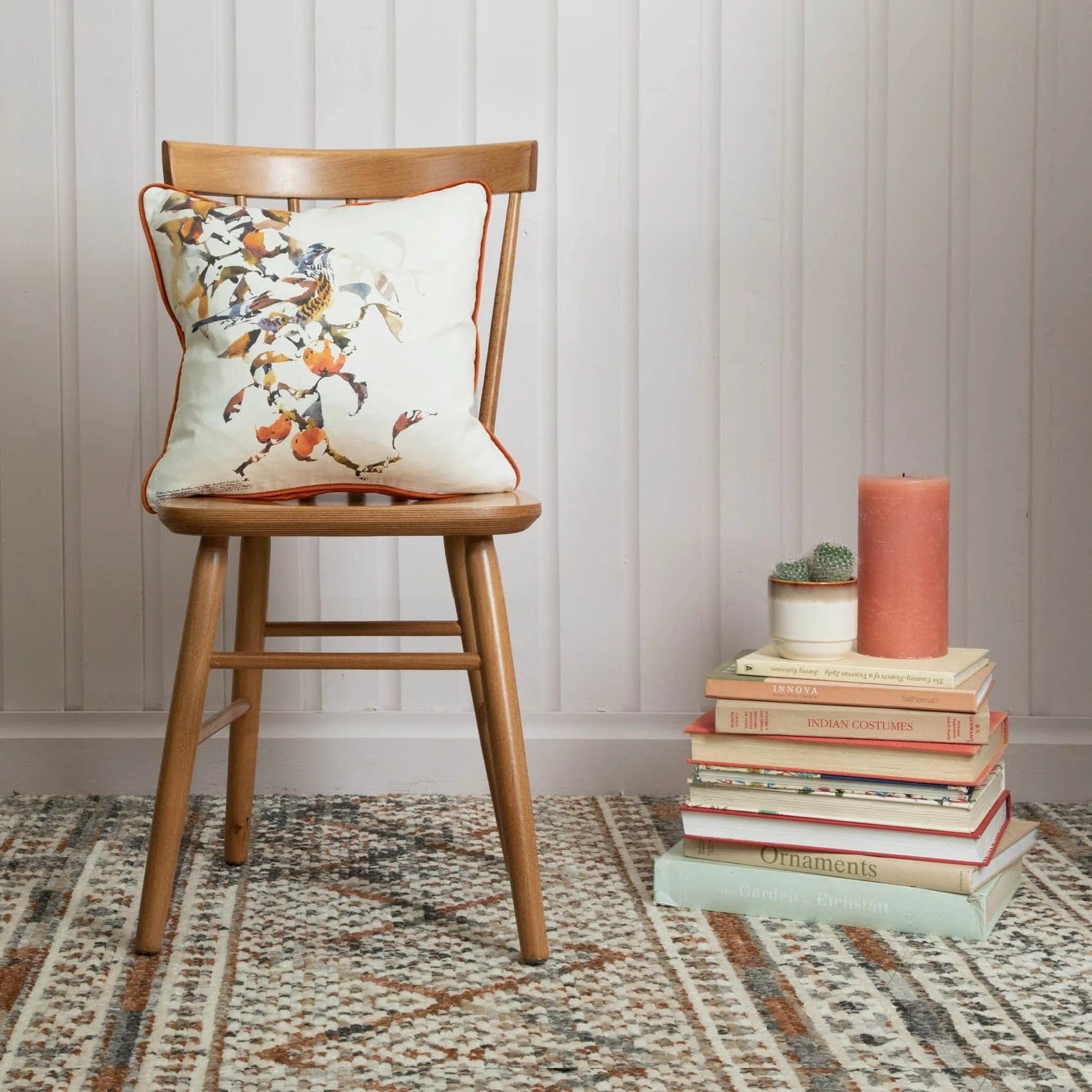 Voyage Maison Cushions Darren Woodhead Fieldfare Rust Cushion - 43x43cm