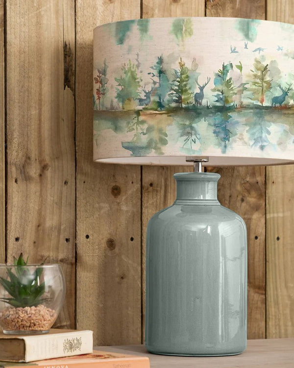 Voyage Maison ELSPETH & WILDERNESS TOPAZ EVA COMPLETE TABLE LAMP BUNDLE (3 base colours to choose from)