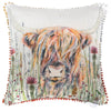 Voyage Maison Interior Design Range ALFIE PRINTED CUSHION SILVER or LINEN