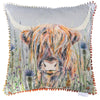 Voyage Maison Interior Design Range ALFIE PRINTED CUSHION SILVER or LINEN