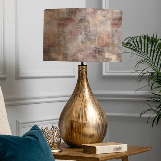 Voyage Maison Interior Design Range Allegra Table Lamp with Monet Amber  Shade - D46cm