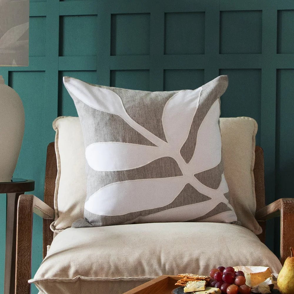 Voyage Maison Interior Design Range Bodhi Embroidered Cushion 50x50cm (Available in 3 colours)