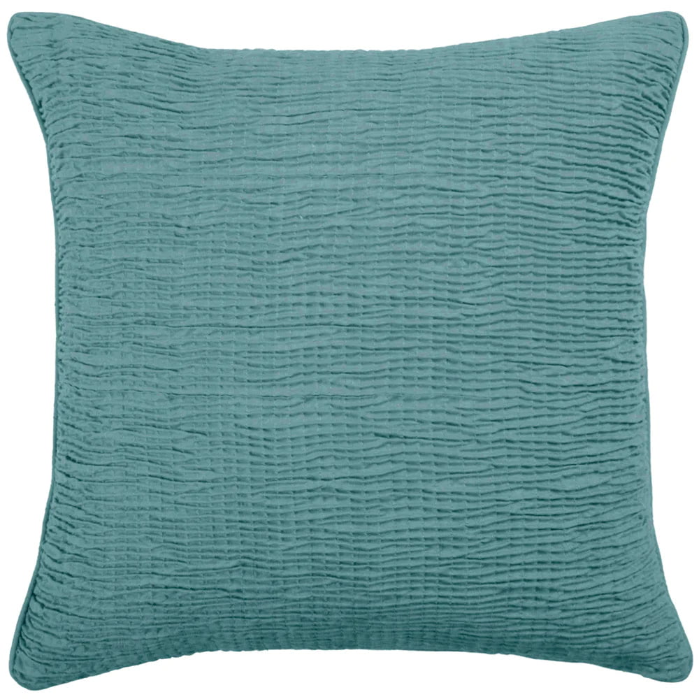 Voyage Maison Interior Design Range Duck Egg Rainfall Embroidered Cushion 50x50cm (Available in 12 colours)