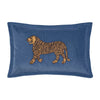 Voyage Maison Interior Design Range DURGA EMBROIDERED FEATHER CUSHION BLUEBELL - 45 x 65cm