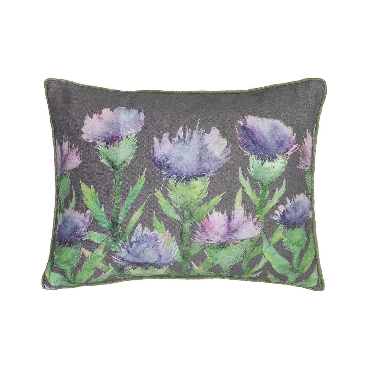 Voyage Maison Interior Design Range Erskine Heather Slate Printed Cushion - 50x40cm