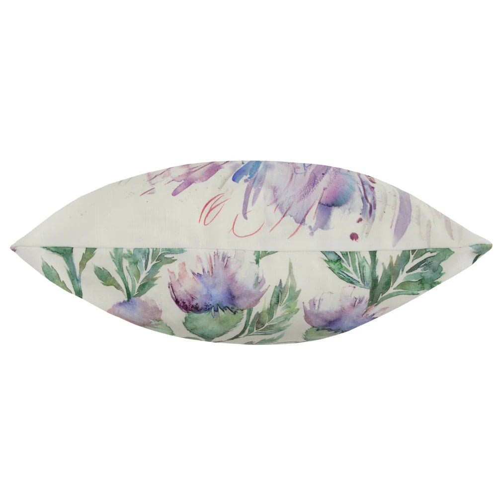 Voyage Maison Interior Design Range EXPRESSIVE THISTLE OUTDOOR CUSHION in PURPLE