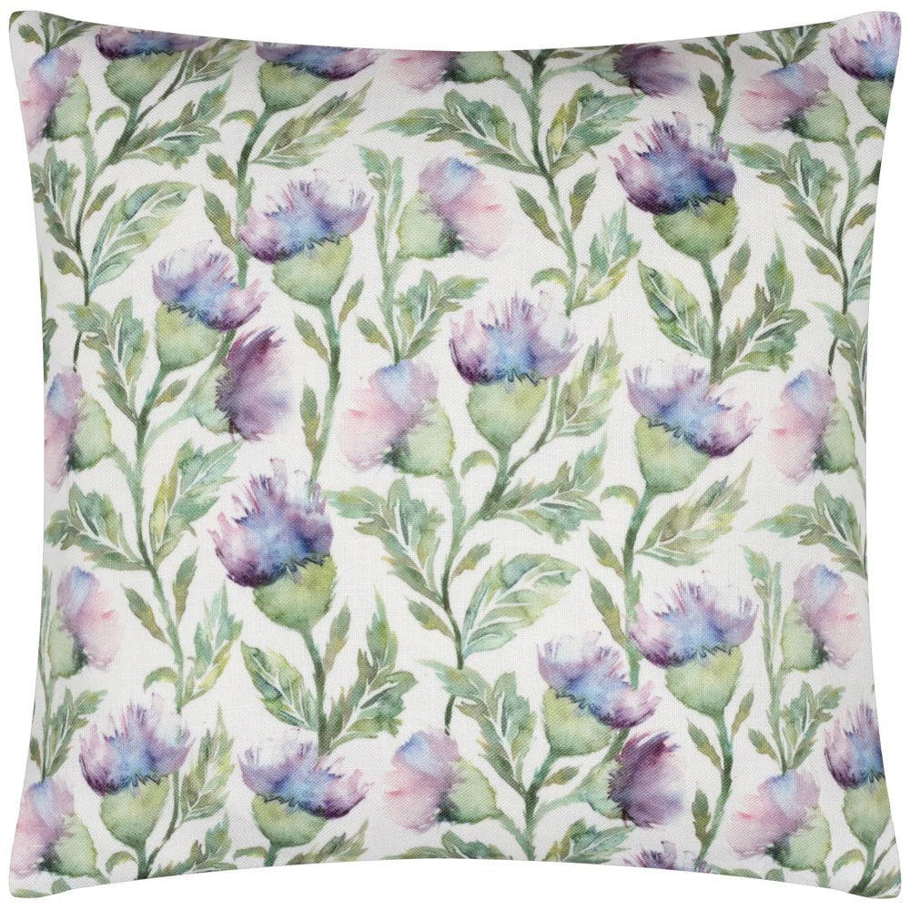 Voyage Maison Interior Design Range EXPRESSIVE THISTLE OUTDOOR CUSHION in PURPLE