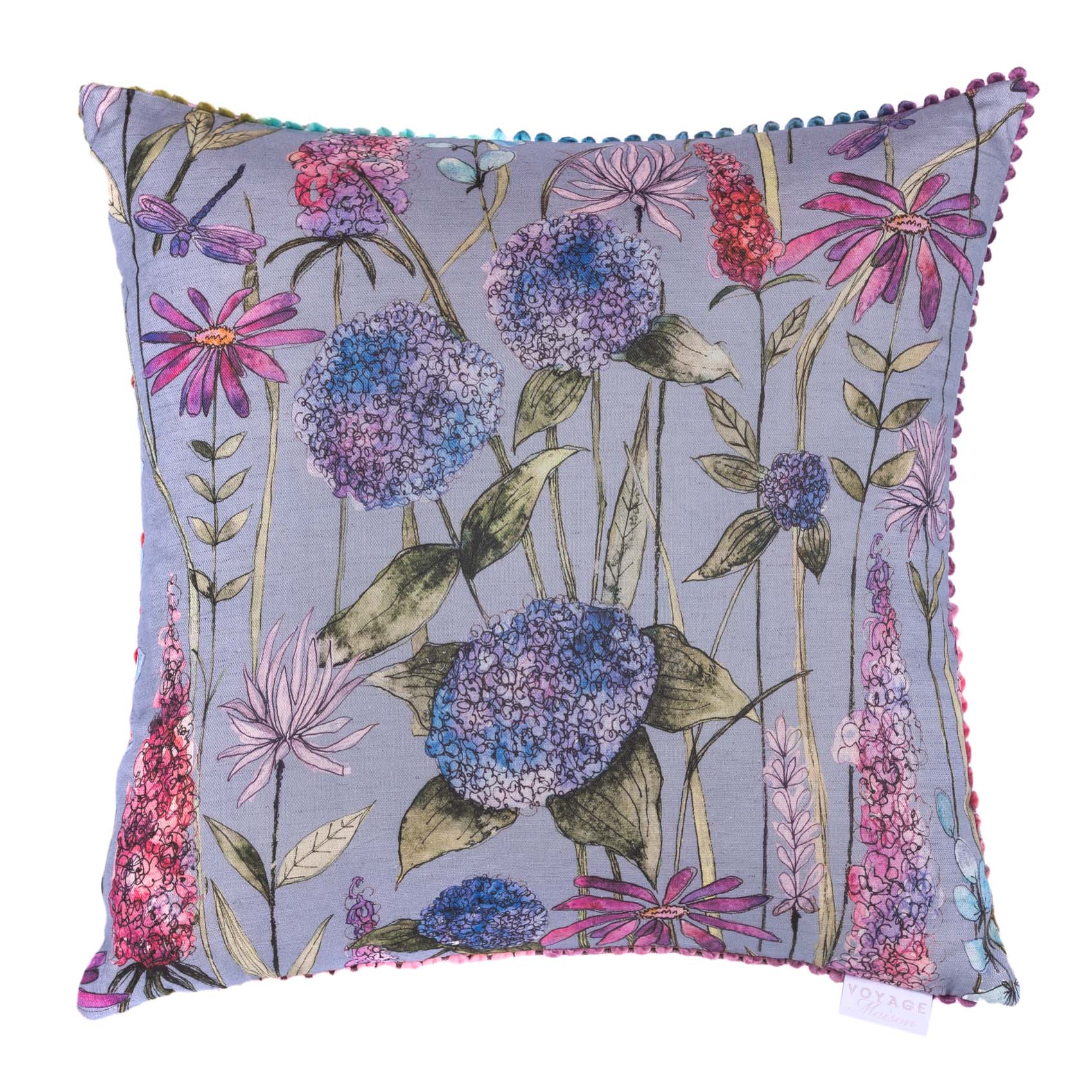 Voyage Maison Interior Design Range Florabunda Bluebell Cushion - 55x55cm