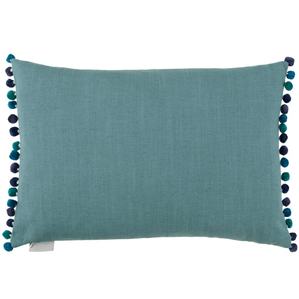 Voyage Maison Interior Design Range GERROA PRINTED FEATHER CUSHION in COBALT or SEAFOAM