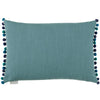 Voyage Maison Interior Design Range GERROA PRINTED FEATHER CUSHION in COBALT or SEAFOAM