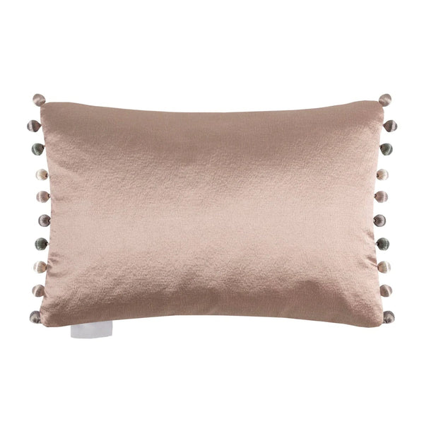 Glaze Coral Satin Cushion by Voyage Maison