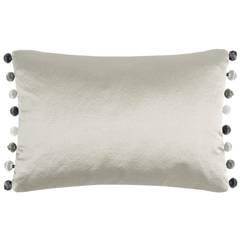 Glaze Ivory Satin Cushion by Voyage Maison