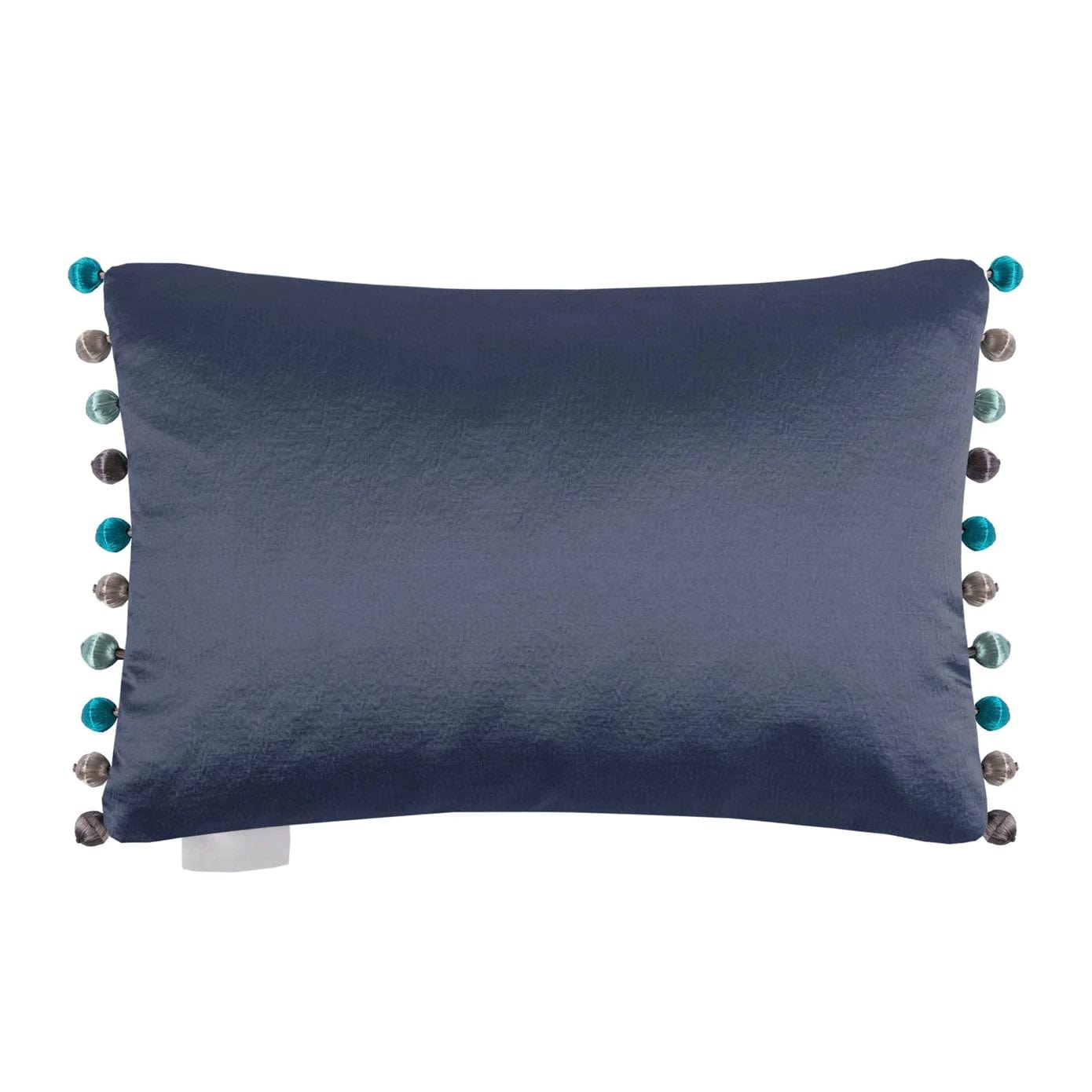 Voyage Maison Interior Design Range Glaze Navy Satin Cushion - 60x40cm