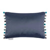 Voyage Maison Interior Design Range Glaze Navy Satin Cushion - 60x40cm