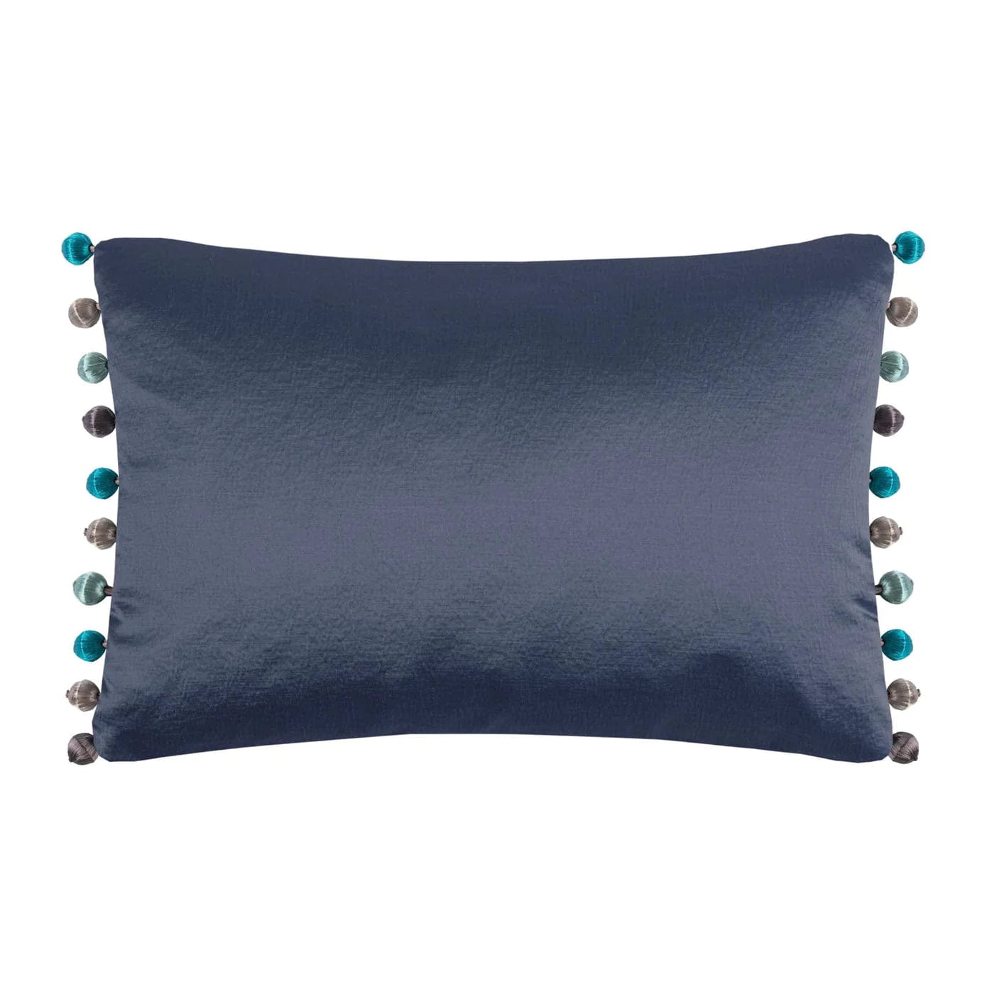 Voyage Maison Interior Design Range Glaze Navy Satin Cushion - 60x40cm