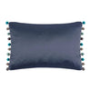 Voyage Maison Interior Design Range Glaze Navy Satin Cushion - 60x40cm