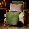 Voyage Maison Interior Design Range Haze Velvet Quilted Throw Grass -140x220cm