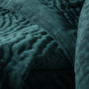 Voyage Maison Interior Design Range Haze Velvet Quilted Throw Ocean -140x220cm