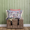 Voyage Maison Interior Design Range HERMIONE PRINTED FEATHER CUSHION BLUEBELL