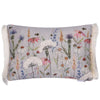 Voyage Maison Interior Design Range HERMIONE PRINTED FEATHER CUSHION SILVER