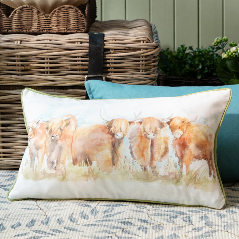 HIGHLAND OUTDOOR CUSHION ORANGE by Voyage Maison