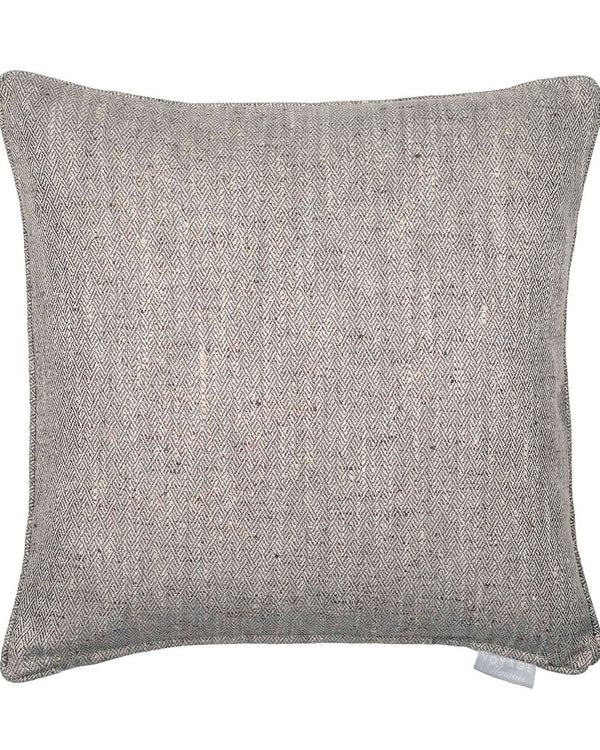 Jedburgh Mushroom Woven Herringbone Cushion - 50x50cm