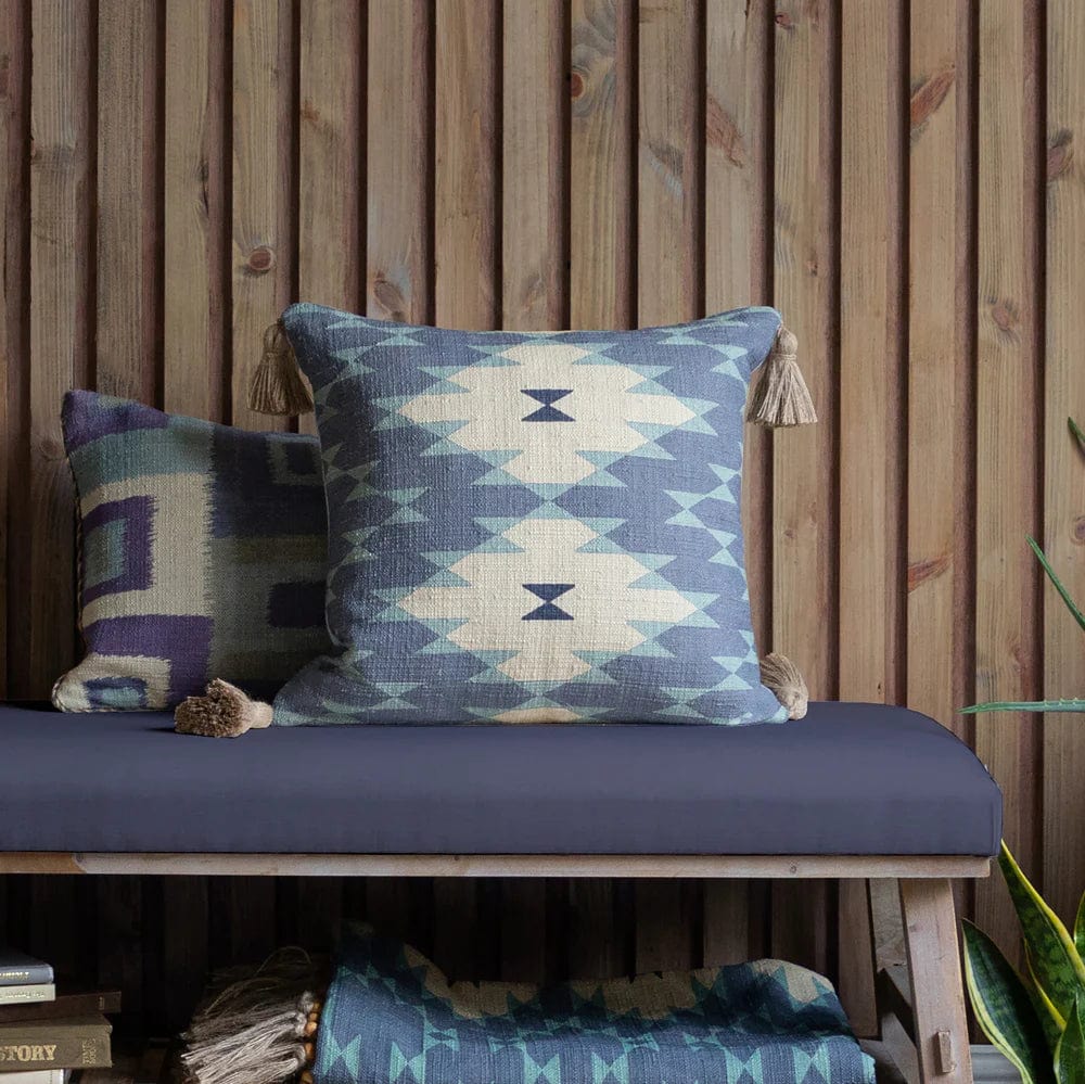 Voyage Maison Interior Design Range KAYA PRINTED FEATHER CUSHION SKYE