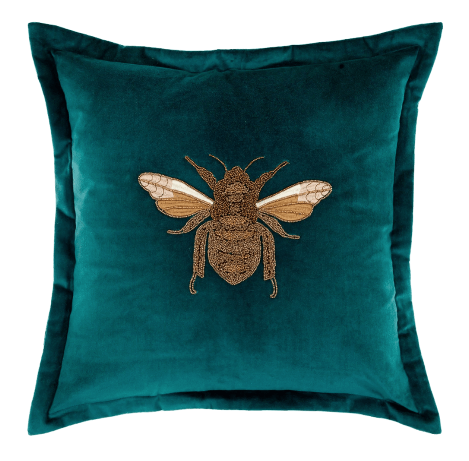 Voyage Maison Interior Design Range Layla Teal Velvet Cushion - 50x50cm