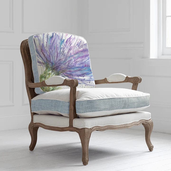 Voyage Maison Interior Design Range Oak colour frame / Expressive Thistle FLORENCE (Louis style) CHAIR various fabric designs to choose from