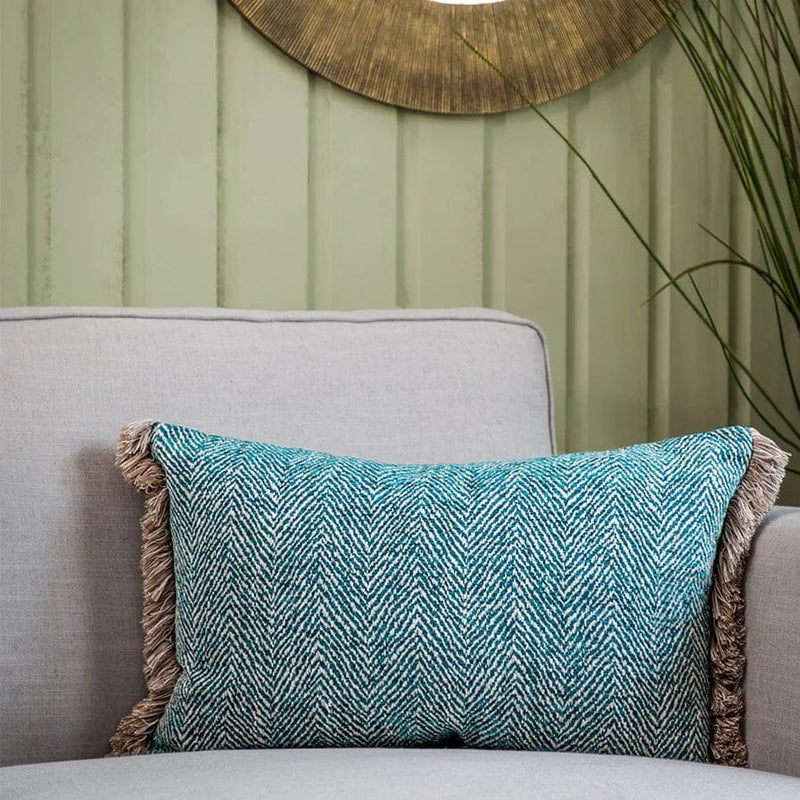 Oryx Azure Chenille Cushion - 40x60cm by Voyage Maison