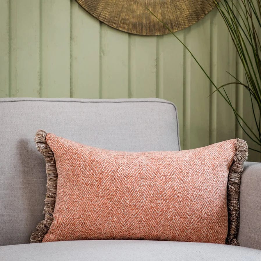 Voyage Maison Interior Design Range Oryx Coral Chenille Cushion - 40x60cm