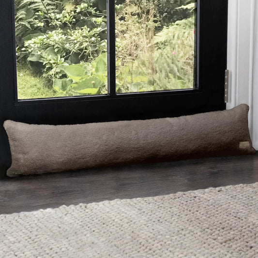 Voyage Maison Interior Design Range Paddington Acorn Faux Sheepskin Draught Excluder - 90x20cm