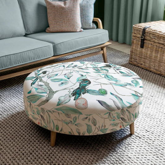 Voyage Maison Interior Design Range Petra Large Footstool Collector Linen