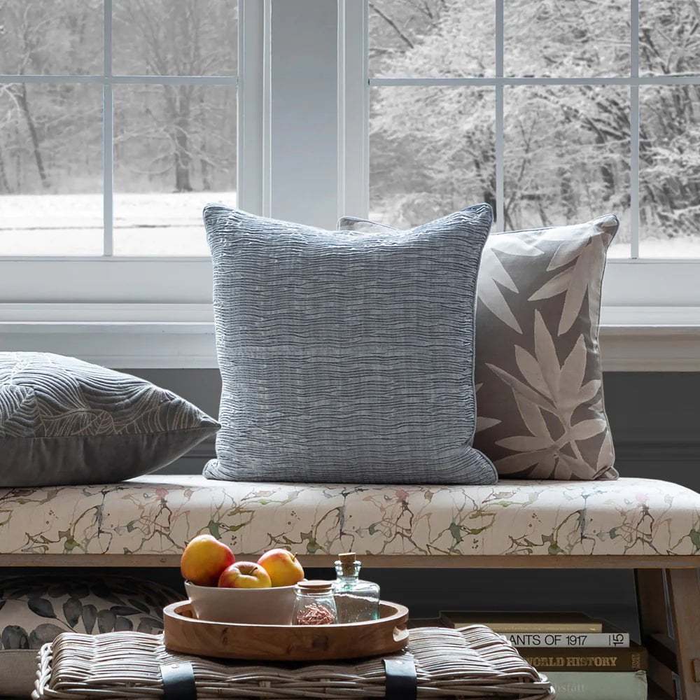 Voyage Maison Interior Design Range Rainfall Embroidered Cushion 50x50cm (Available in 12 colours)