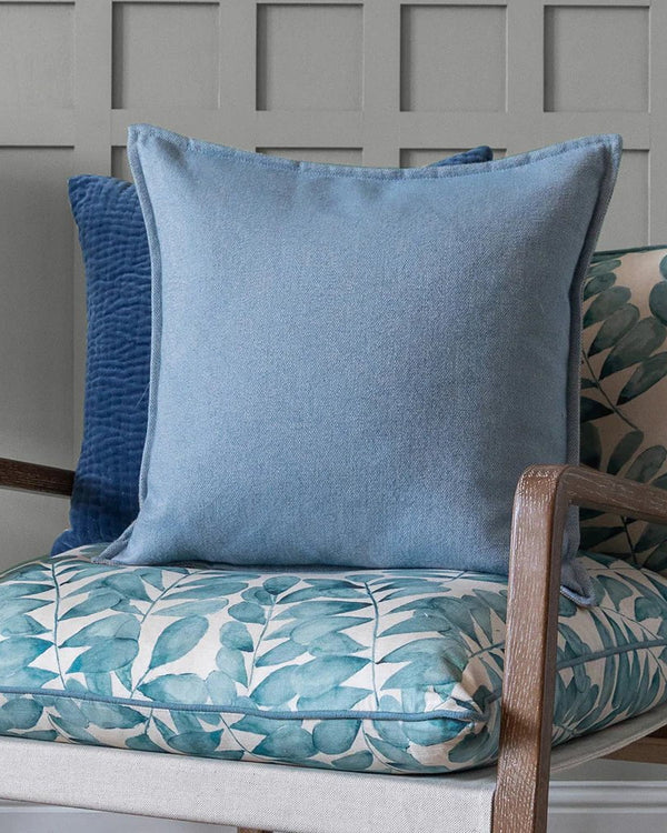 Selkirk Cornflower Cushion by Voyage Maison