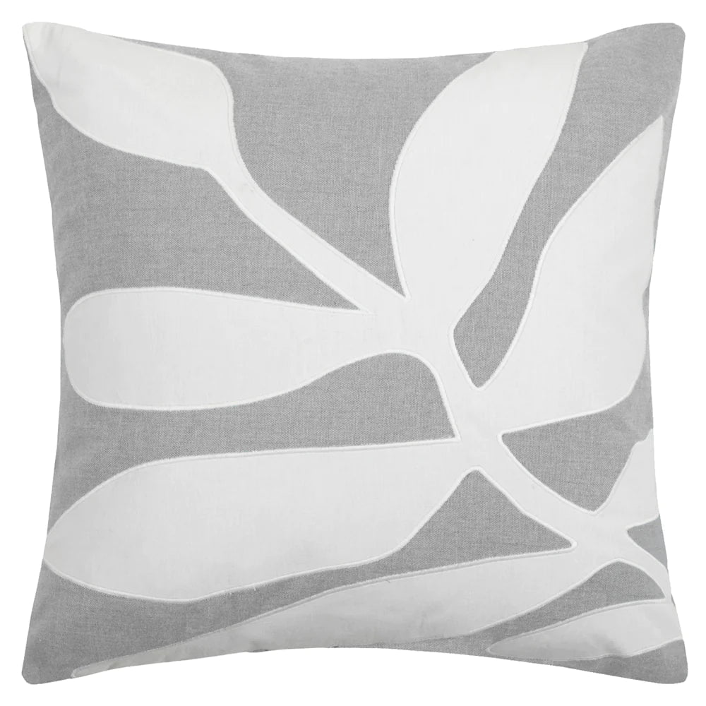 Voyage Maison Interior Design Range Steel Bodhi Embroidered Cushion 50x50cm (Available in 3 colours)