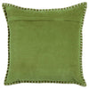 Voyage Maison Interior Design Range STITCH EMBROIDERED FEATHER VELVET CUSHION GRASS - 50x50cm