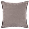 Voyage Maison Interior Design Range STITCH EMBROIDERED FEATHER VELVET CUSHION LAVENDER - 50x50cm