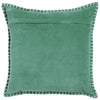 Voyage Maison Interior Design Range STITCH EMBROIDERED FEATHER VELVET CUSHION SEAFOAM - 50x50cm