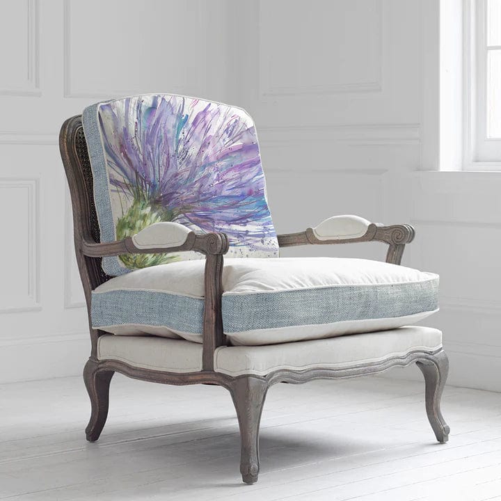 Voyage Maison Interior Design Range Stone colour frame / Expressive Thistle FLORENCE (Louis style) CHAIR various fabric designs to choose from