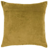 Voyage Maison Interior Design Range Taro Embroidered Mustard Velvet Cushion - 50x50cm