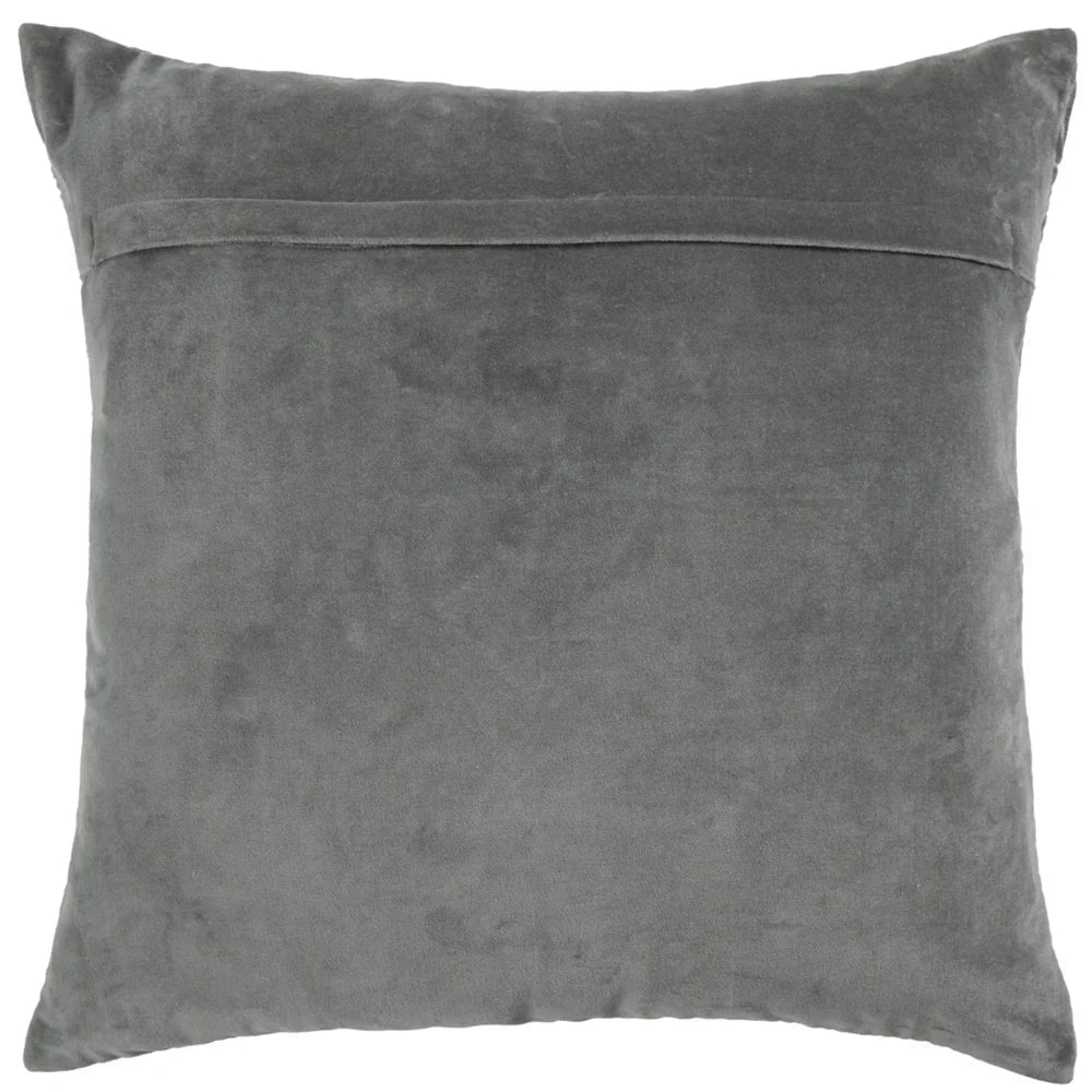 Voyage Maison Interior Design Range Taro Embroidered Steel Velvet Cushion - 50x50cm