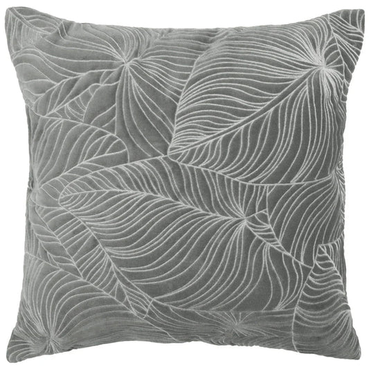 Voyage Maison Interior Design Range Taro Embroidered Steel Velvet Cushion - 50x50cm